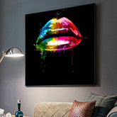 Toile - Rainbow Lips